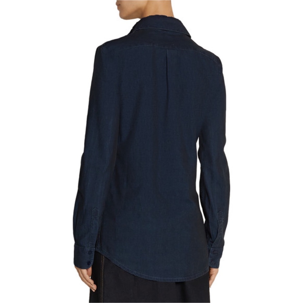 NWT Preen Line Nevada Embroidered Chambray Shirt Indigo Size Small - Picture 5 of 12
